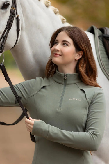 LeMieux Ladies Frances Quarter Zip Fleece Rosemary| Online For Equine