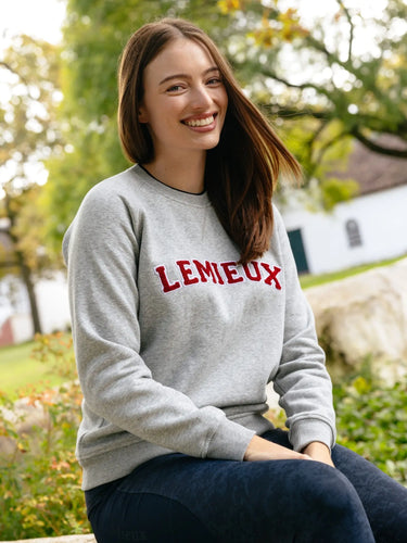 LeMieux Ladies Grey Marl Vida Varsity Crew Neck Sweat Grey Marl| Online For Equine