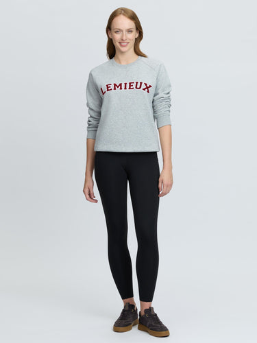 LeMieux Ladies Grey Marl Vida Varsity Crew Neck Sweat Grey Marl| Online For Equine