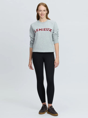 LeMieux Ladies Grey Marl Vida Varsity Crew Neck Sweat Grey Marl| Online For Equine