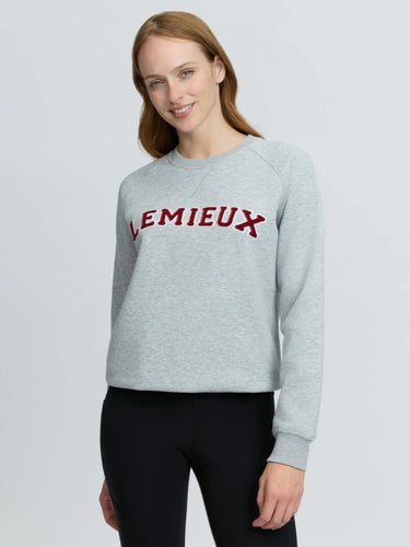 LeMieux Ladies Grey Marl Vida Varsity Crew Neck Sweat Grey Marl| Online For Equine