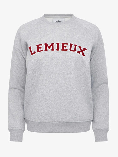 LeMieux Ladies Grey Marl Vida Varsity Crew Neck Sweat Grey Marl| Online For Equine
