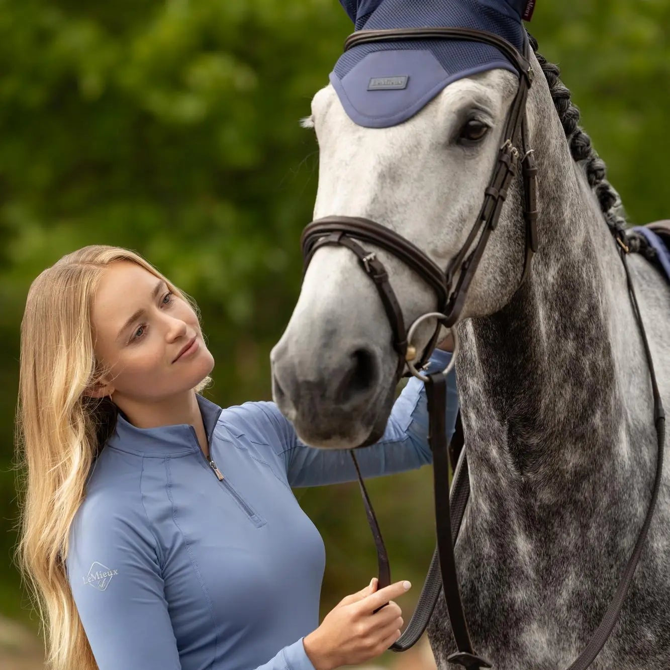 LeMieux Ladies Halle Lightweight Base Layer Powder Blue| Online For Equine