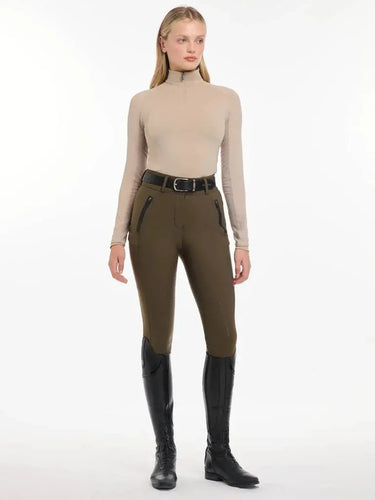 LeMieux Ladies Halle Sunstopper Lightweight Base Layer Almond| Online For Equine