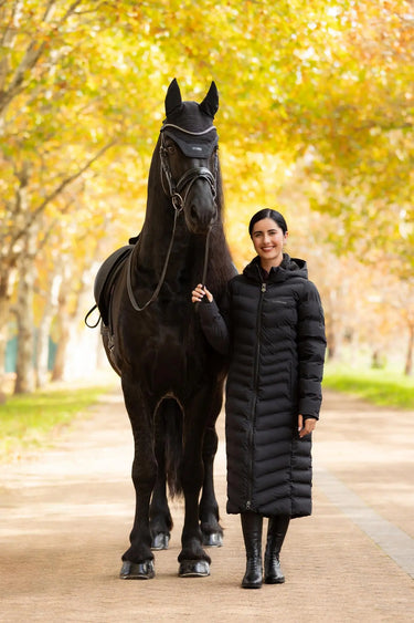 LeMieux Ladies Hayley Water Resistant Longline Puffer Coat Black| Online For Equine