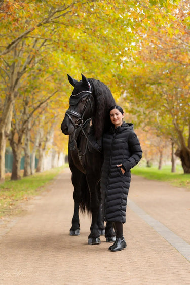 LeMieux Ladies Hayley Water Resistant Longline Puffer Coat Black| Online For Equine