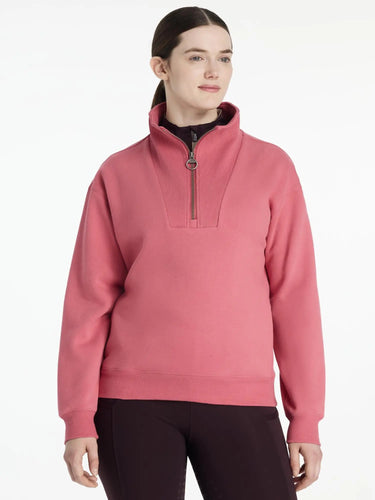 LeMieux Ladies Keira Quarter Zip Sweat Cranberry| Online For Equine