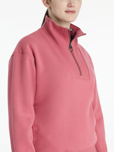 LeMieux Ladies Keira Quarter Zip Sweat Cranberry| Online For Equine