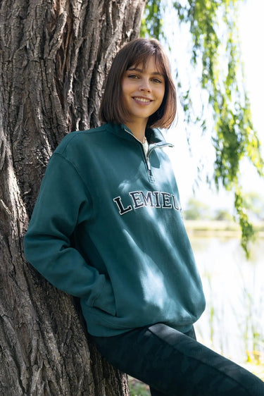 LeMieux Ladies Kelsie Quarter Neck Sweat Jungle| Online For Equine