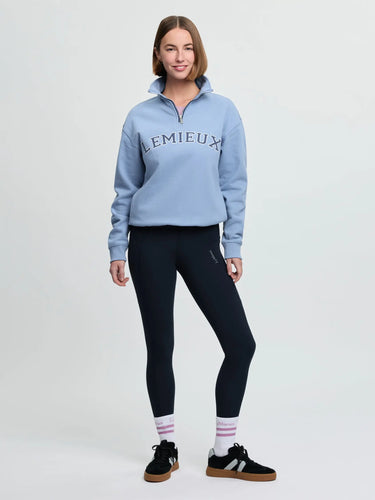 LeMieux Ladies Kelsie Quarter Neck Sweat Powder Blue| Online For Equine