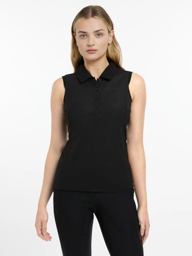 LeMieux Ladies Marissa Sleeveless Polo Black| Online For Equine