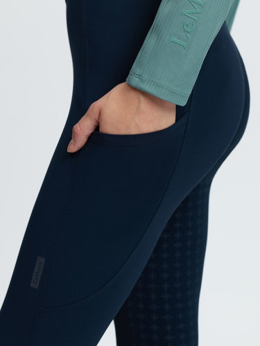 LeMieux Ladies Navy Becca Half Seat Breeches Navy| Online For Equine