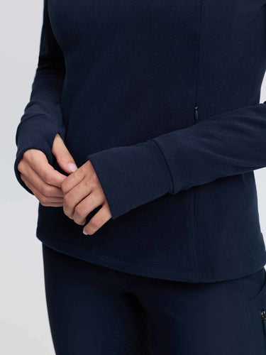 LeMieux Ladies Navy Frances Quarter Zip Fleece Navy| Online For Equine