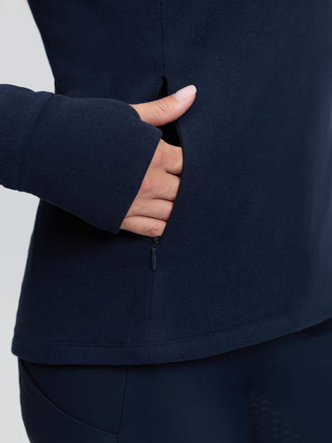 LeMieux Ladies Navy Frances Quarter Zip Fleece Navy| Online For Equine