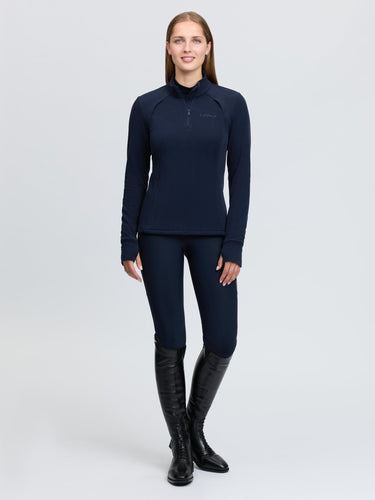 LeMieux Ladies Navy Frances Quarter Zip Fleece Navy| Online For Equine