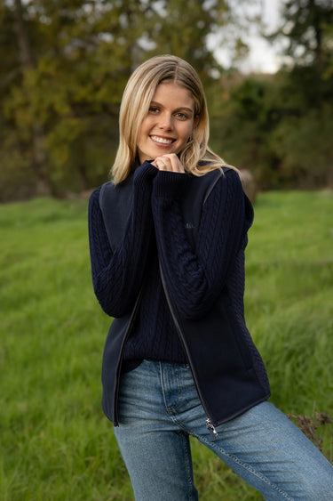 LeMieux Ladies Navy Frankie Fleece Gilet Navy| Online For Equine