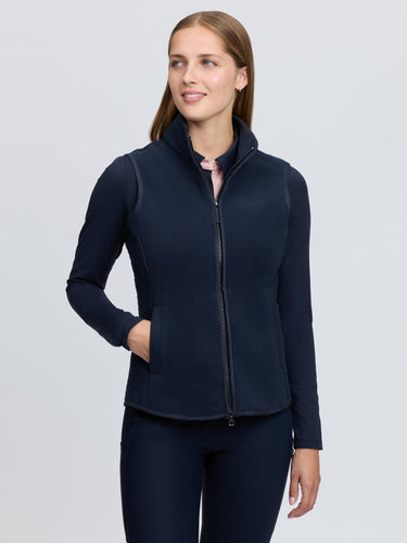 LeMieux Ladies Navy Frankie Fleece Gilet Navy| Online For Equine
