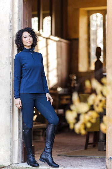 Buy LeMieux Ladies Navy Freya Pro Breeches | Online for Equine
