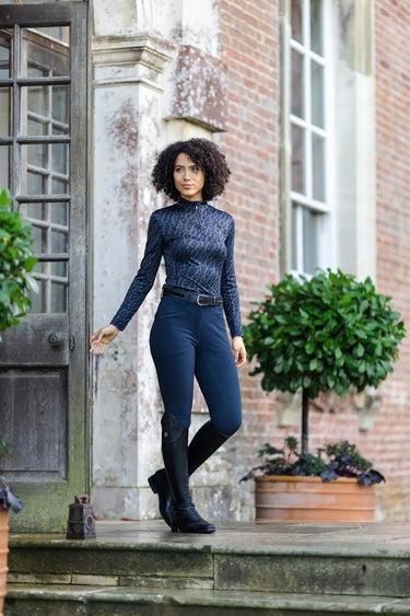 Buy LeMieux Ladies Navy Freya Pro Breeches | Online for Equine