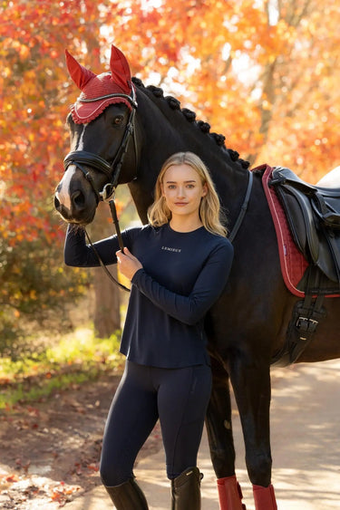 LeMieux Ladies Navy Long Sleeve Sports Tee| Online For Equine
