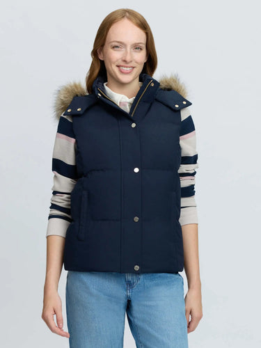 LeMieux Ladies Navy Margot Hooded Gilet| Online For Equine