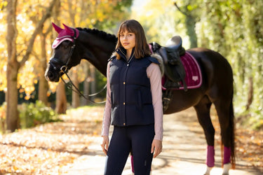 LeMieux Ladies Navy Margot Hooded Gilet| Online For Equine