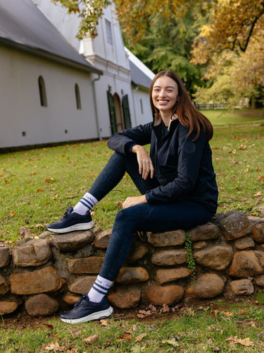 LeMieux Ladies Navy Phoebe Half Zip Waterproof Anorak Navy| Online For Equine