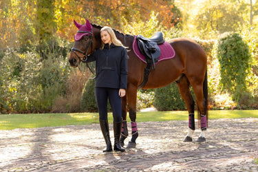 LeMieux Ladies Navy Phoebe Half Zip Waterproof Anorak Navy| Online For Equine