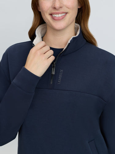 LeMieux Ladies Navy Scarlet Quarter Zip Sweat Navy| Online For Equine