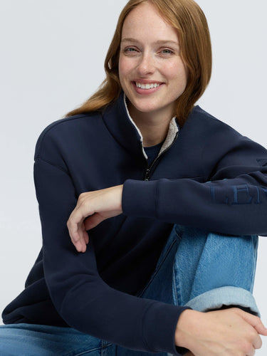 LeMieux Ladies Navy Scarlet Quarter Zip Sweat Navy| Online For Equine