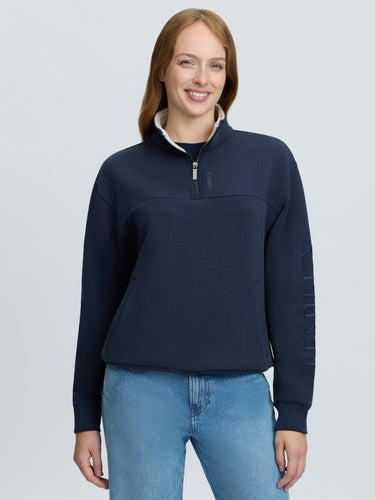 LeMieux Ladies Navy Scarlet Quarter Zip Sweat Navy| Online For Equine