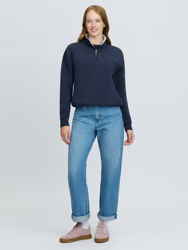 LeMieux Ladies Navy Scarlet Quarter Zip Sweat Navy| Online For Equine
