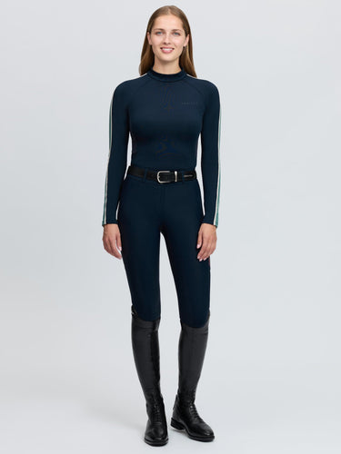 LeMieux Ladies Navy Talia High Neck Base Layer Navy| Online For Equine