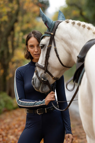 LeMieux Ladies Navy Talia High Neck Base Layer Navy| Online For Equine