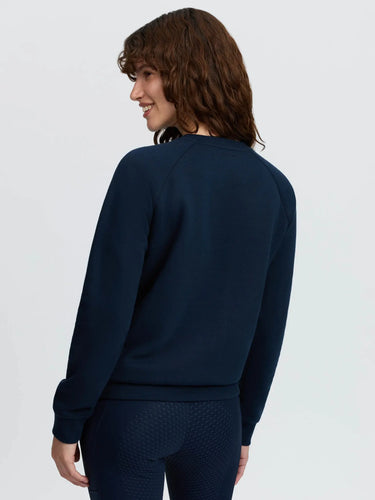 LeMieux Ladies Navy Vida Varsity Crew Neck Sweat Navy| Online For Equine