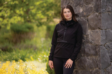 LeMieux Ladies Perri Half Zip Waterproof Jacket Black| Online For Equine