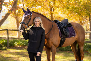 LeMieux Ladies Phoebe Half Zip Waterproof Anorak Black| Online For Equine