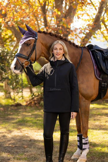 LeMieux Ladies Phoebe Half Zip Waterproof Anorak Black| Online For Equine