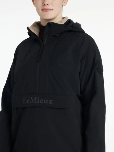 LeMieux Ladies Phoebe Half Zip Waterproof Anorak Black| Online For Equine