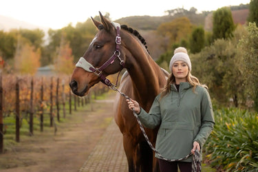 LeMieux Ladies Phoebe Half Zip Waterproof Anorak Rosemary| Online For Equine