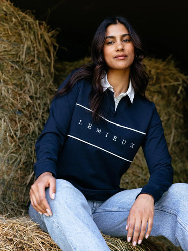LeMieux Ladies Rochelle Rugby Shirt Navy| Online For Equine