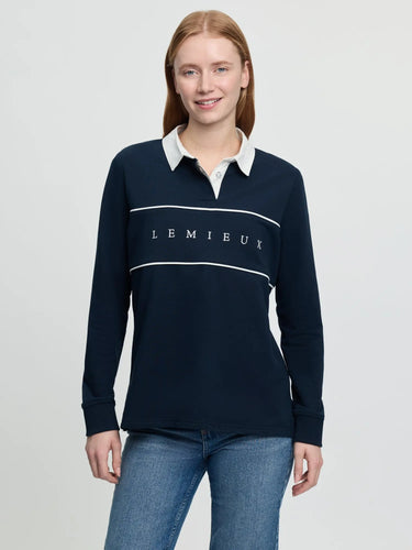LeMieux Ladies Rochelle Rugby Shirt Navy| Online For Equine