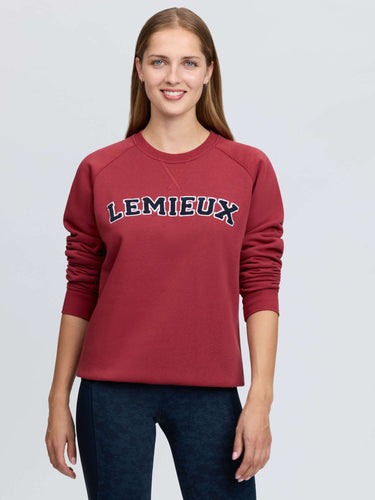 LeMieux Ladies Russet Vida Varsity Crew Neck Sweat Russet| Online For Equine