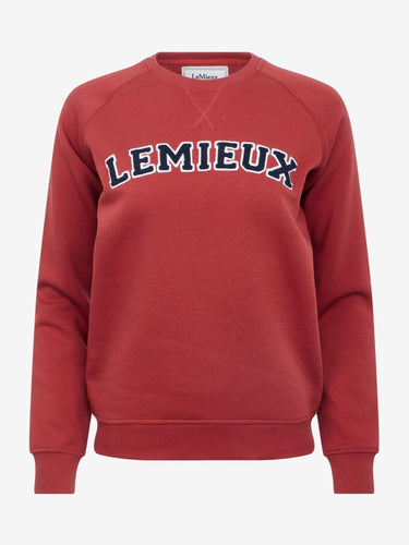 LeMieux Ladies Russet Vida Varsity Crew Neck Sweat Russet| Online For Equine