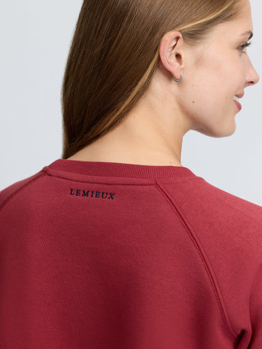 LeMieux Ladies Russet Vida Varsity Crew Neck Sweat Russet| Online For Equine
