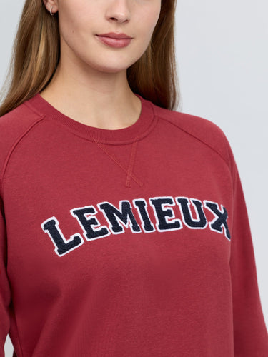 LeMieux Ladies Russet Vida Varsity Crew Neck Sweat Russet| Online For Equine