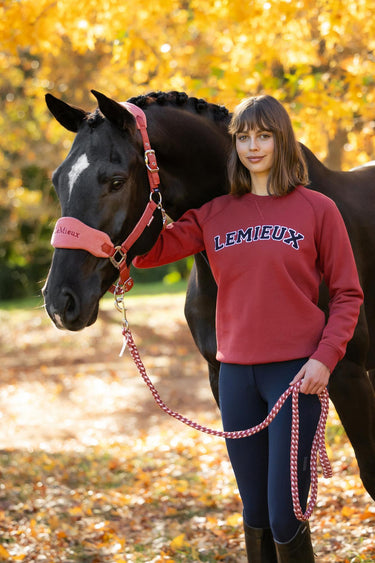 LeMieux Ladies Russet Vida Varsity Crew Neck Sweat Russet| Online For Equine