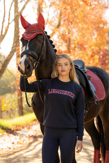 LeMieux Ladies Russet Vida Varsity Crew Neck Sweat Russet| Online For Equine
