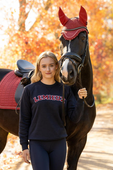 LeMieux Ladies Russet Vida Varsity Crew Neck Sweat Russet| Online For Equine