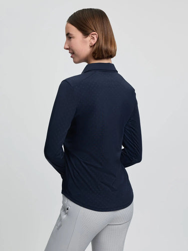 LeMieux Ladies Sarah Shirt Base Layer Patterned Navy| Online For Equine